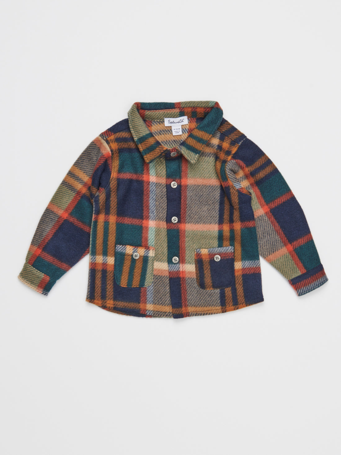 plaid ls fleece plaid multi