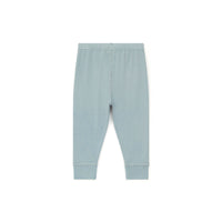 baby jersey legging bleu bonton