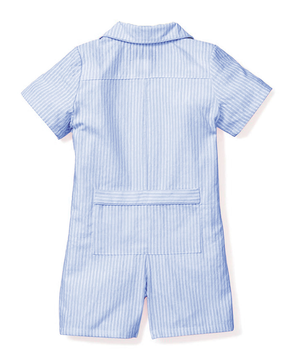baby seersucker classic romper french blue