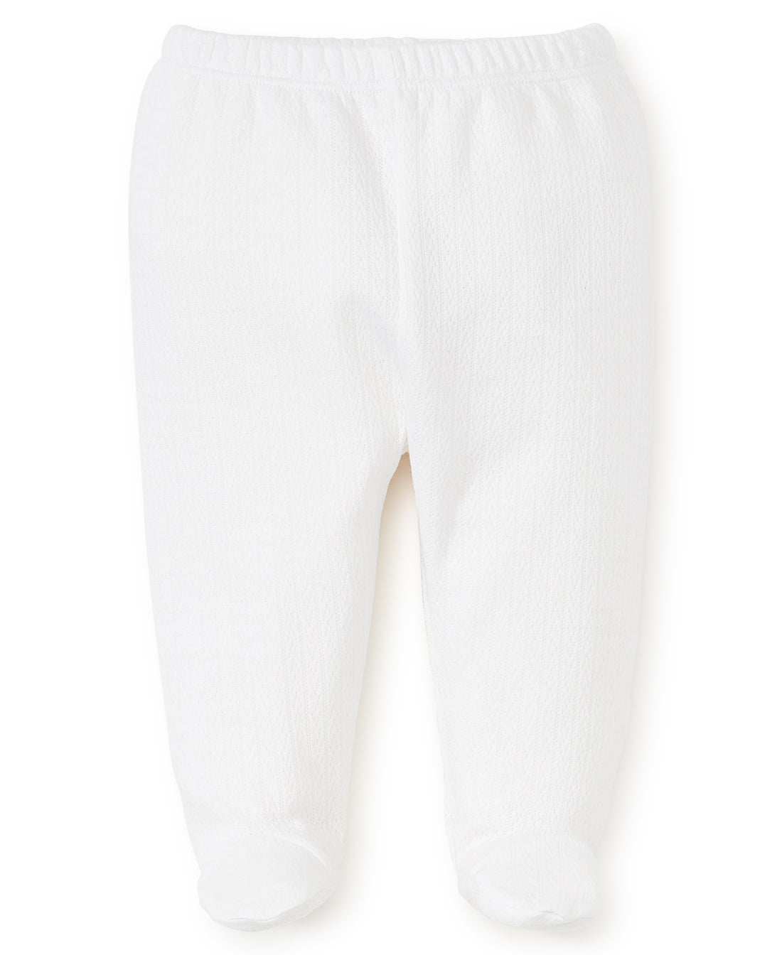 baby kissy pointelle footed pant white