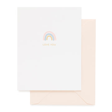 rainbow, love you card C