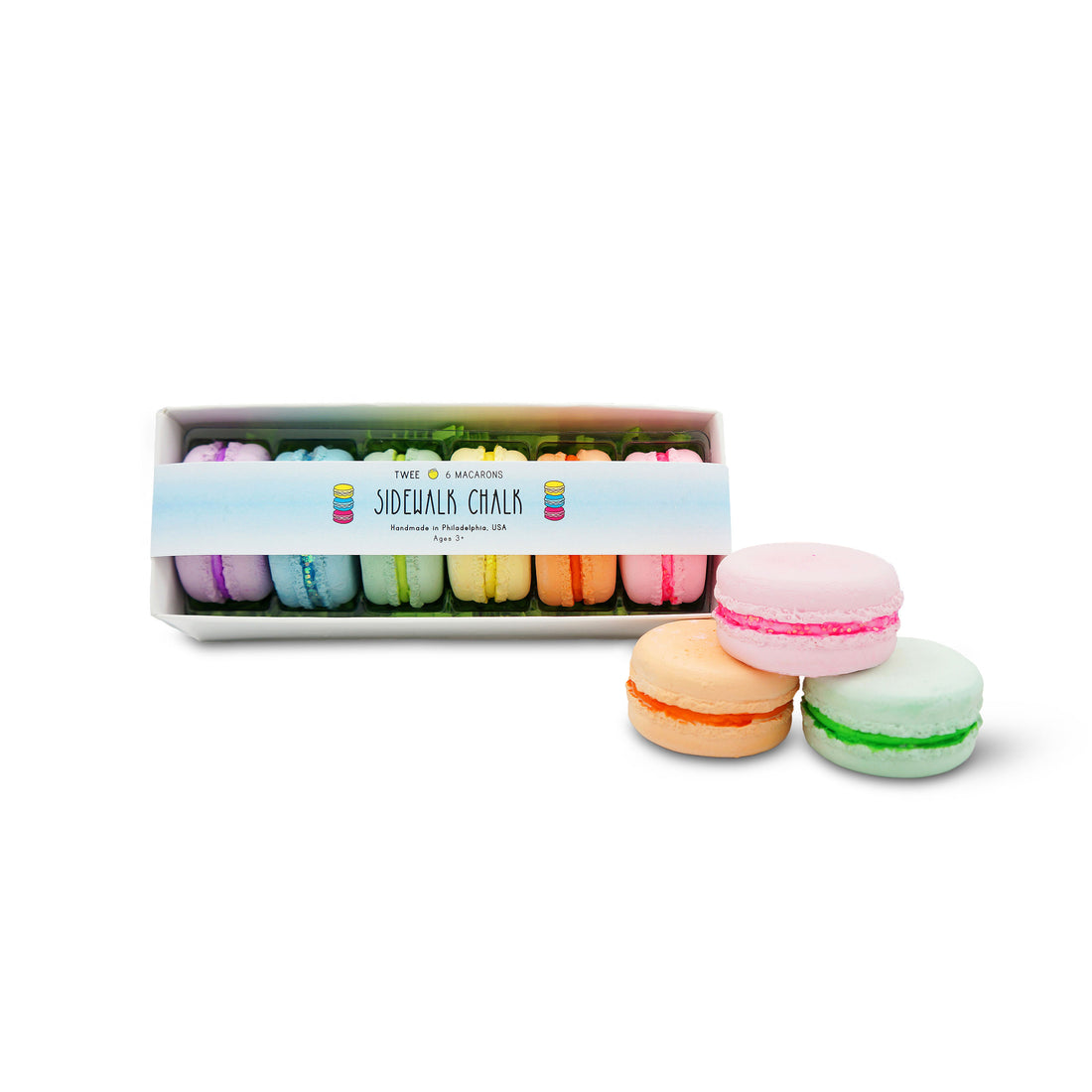 petite macaron sidewalk chalk