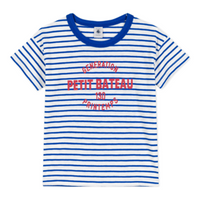 ss striped logo tee