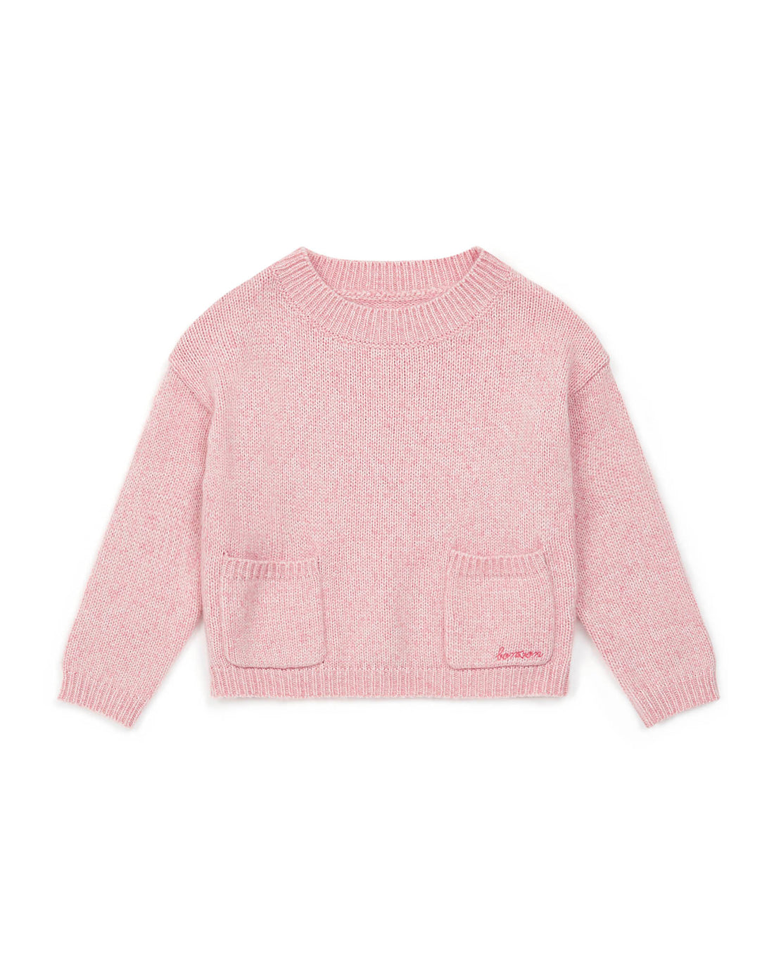 pockets pullover rose chine
