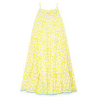 women's maxi dress yellow floral