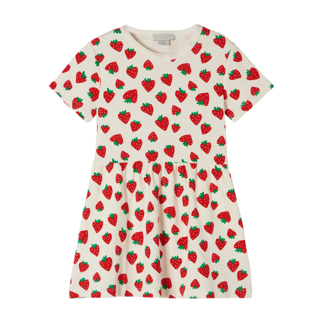 baby strawberries cotton jersey rib dress